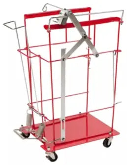 Cardinal Health Monoject Foot Pedal Cart for 12 & 18 Gallon Hinged Lid Containers