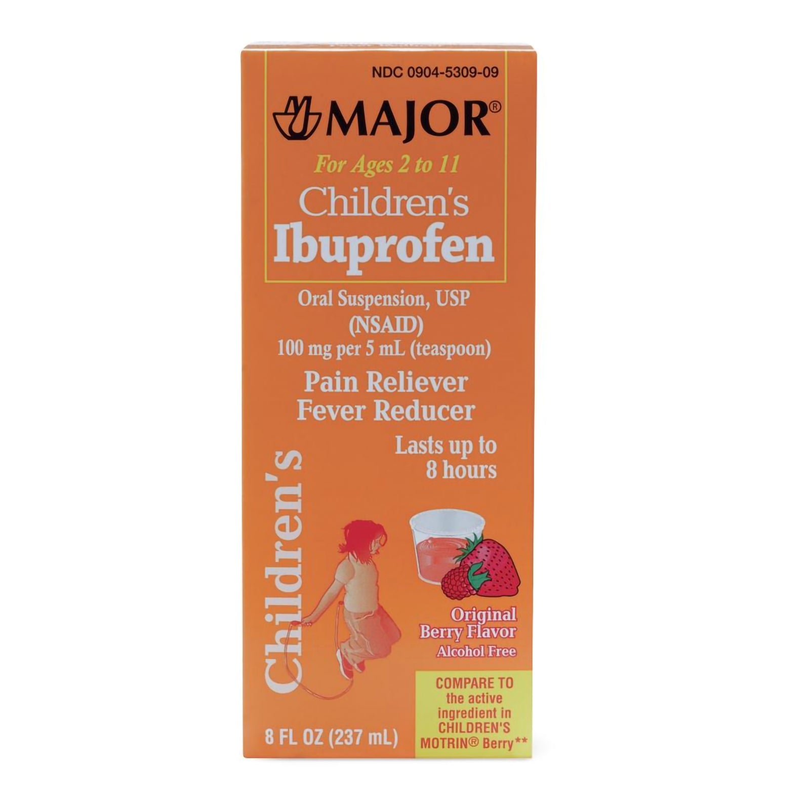 McKesson Ibuprofen Children's Suspension, 100 mg/5 mL, 240 mL