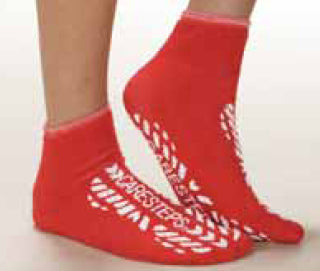 Care-Steps Risk Management Slipper Socks Medium Yellow