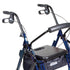 drive Duet Blue 4 Wheel Rollator Transport Chair feature detail