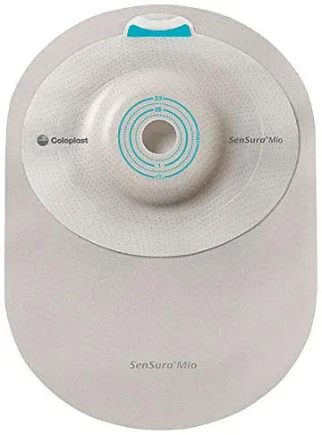SenSura Mio 1-Piece Closed Pouch, Deep Convex, Maxi, Opaque With Inspection Window, Cut-To-Fit