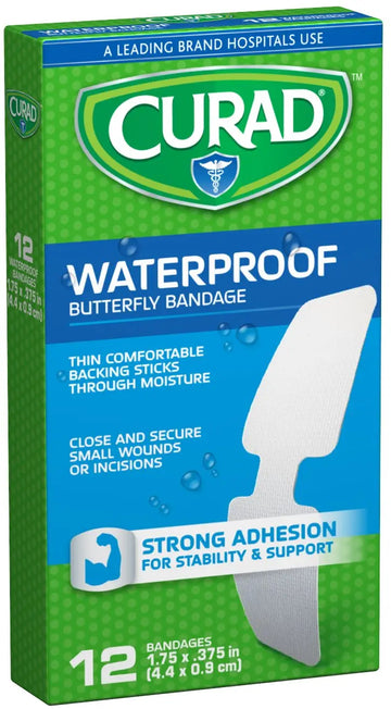 Curad Butterfly Closure Adhesive Bandage, 3/8