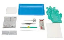 Medline Debriment Tray with Safety Scalpel