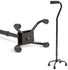 Medline Guardian Aluminum Large Base Quad Cane, Chrome