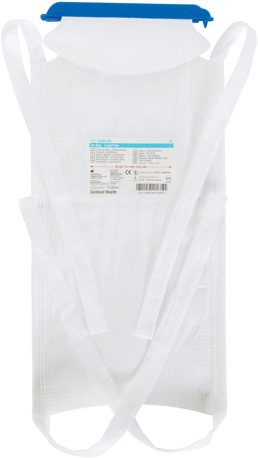 Cardinal Health Ice Bag with Toe Attachments 6.5 x 14 in