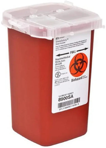 Cardinal Health SharpSafety Autodrop Phlebotomy Container 1 Quart