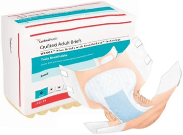 Cardinal Health WINGS Plus Quilted Brief with BreatheEasy Technology