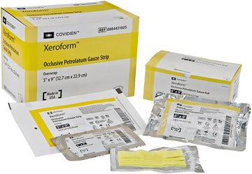 Cardinal Health Xeroform Petrolatum Gauze Patches for Medical Wound Care and Dressing