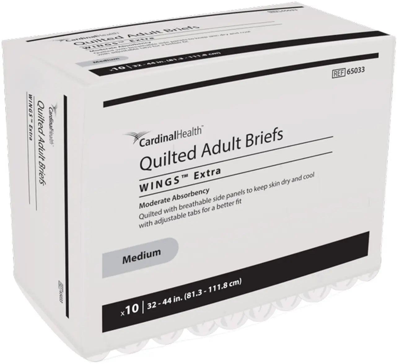 Cardinal Health Quilted Adult Briefs Wings Extra
