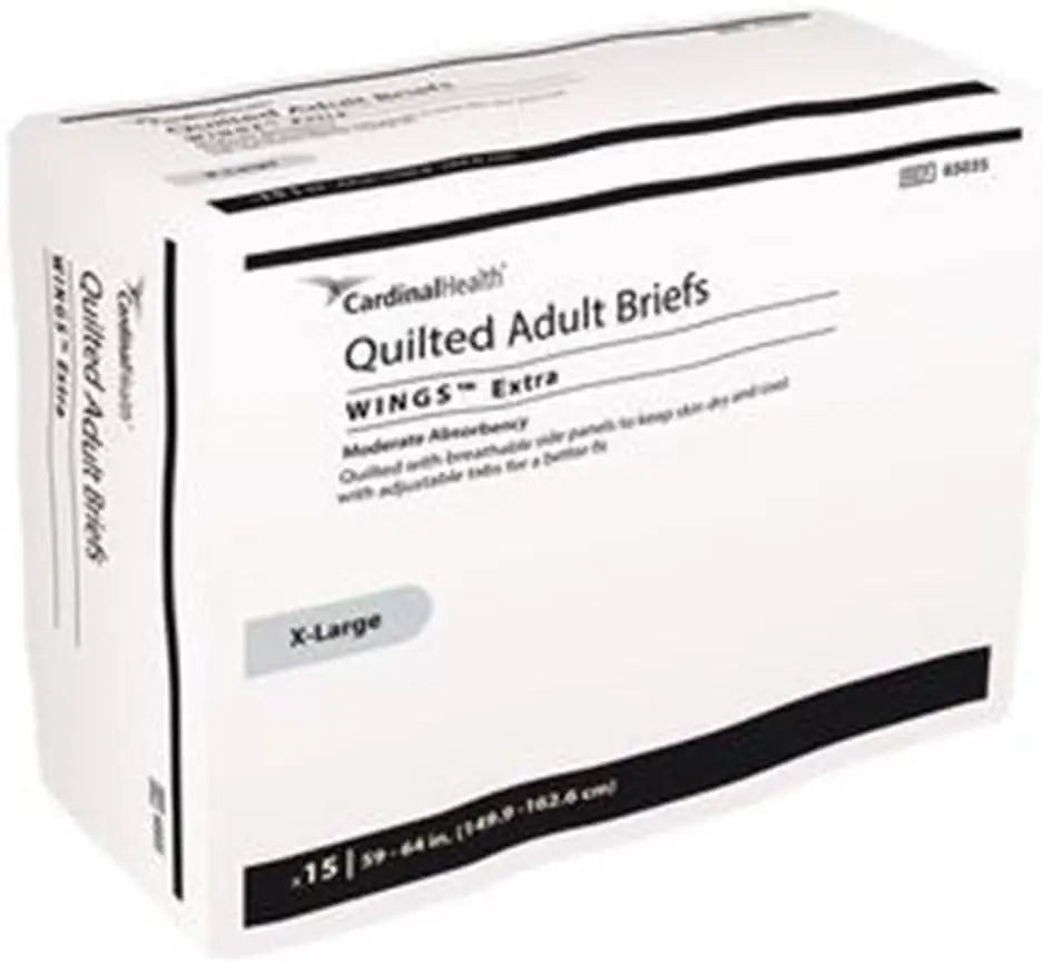 Cardinal Health Quilted Adult Briefs Wings Extra