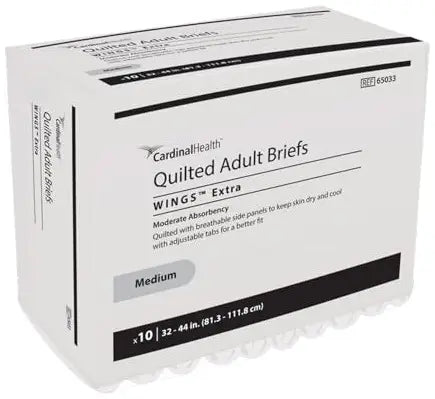 Cardinal Health Quilted Adult Briefs Wings Extra