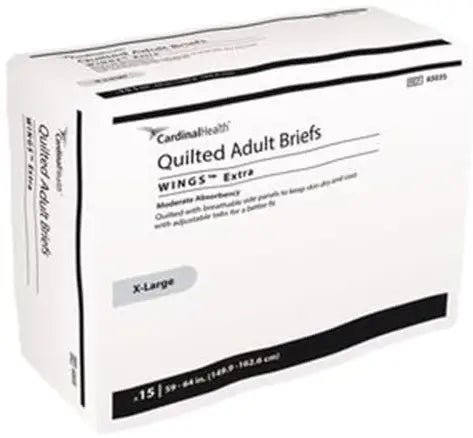 Cardinal Health Quilted Adult Briefs Wings Extra