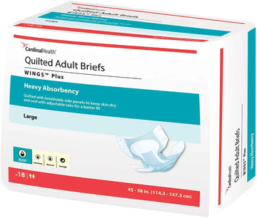 Cardinal Health Quilted Adult Briefs Wings Plus