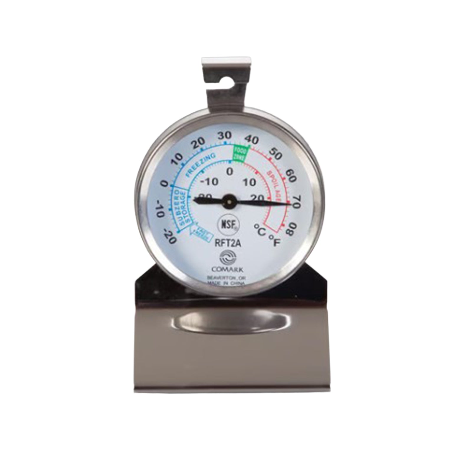 Refrigerator Freezer Dry Storage Thermometer with Color Zones