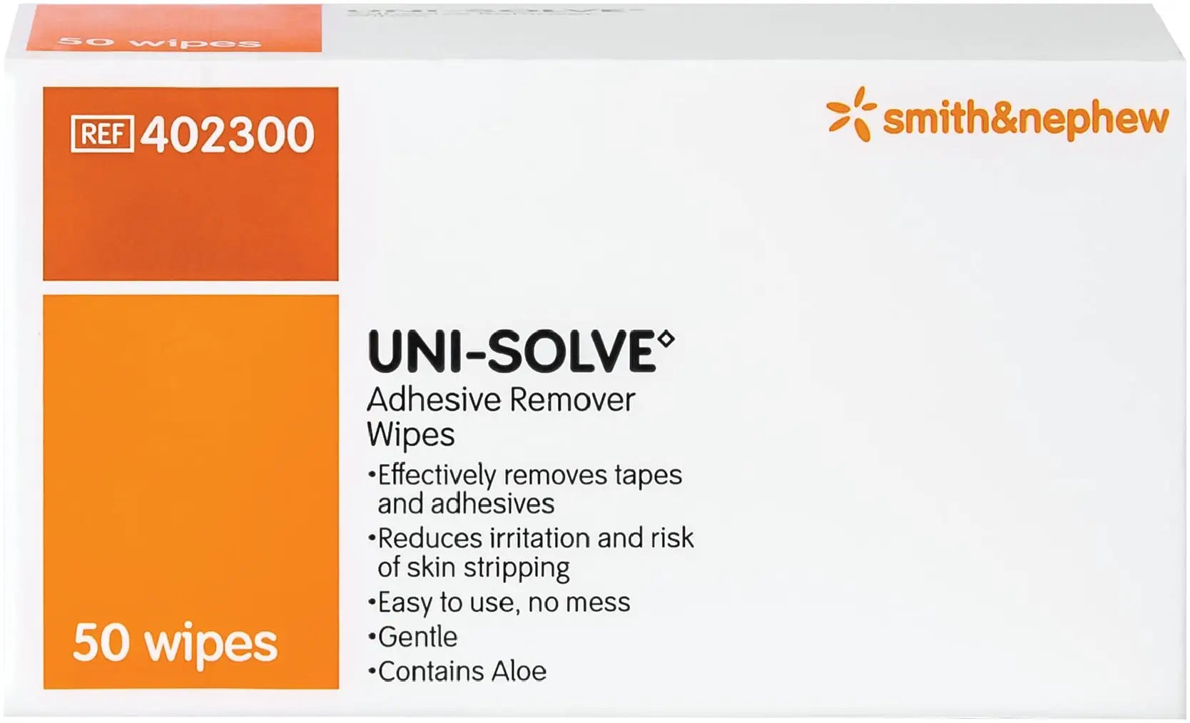 Smith and Nephew UNI-SOLVE Adhesive Remover Wipes