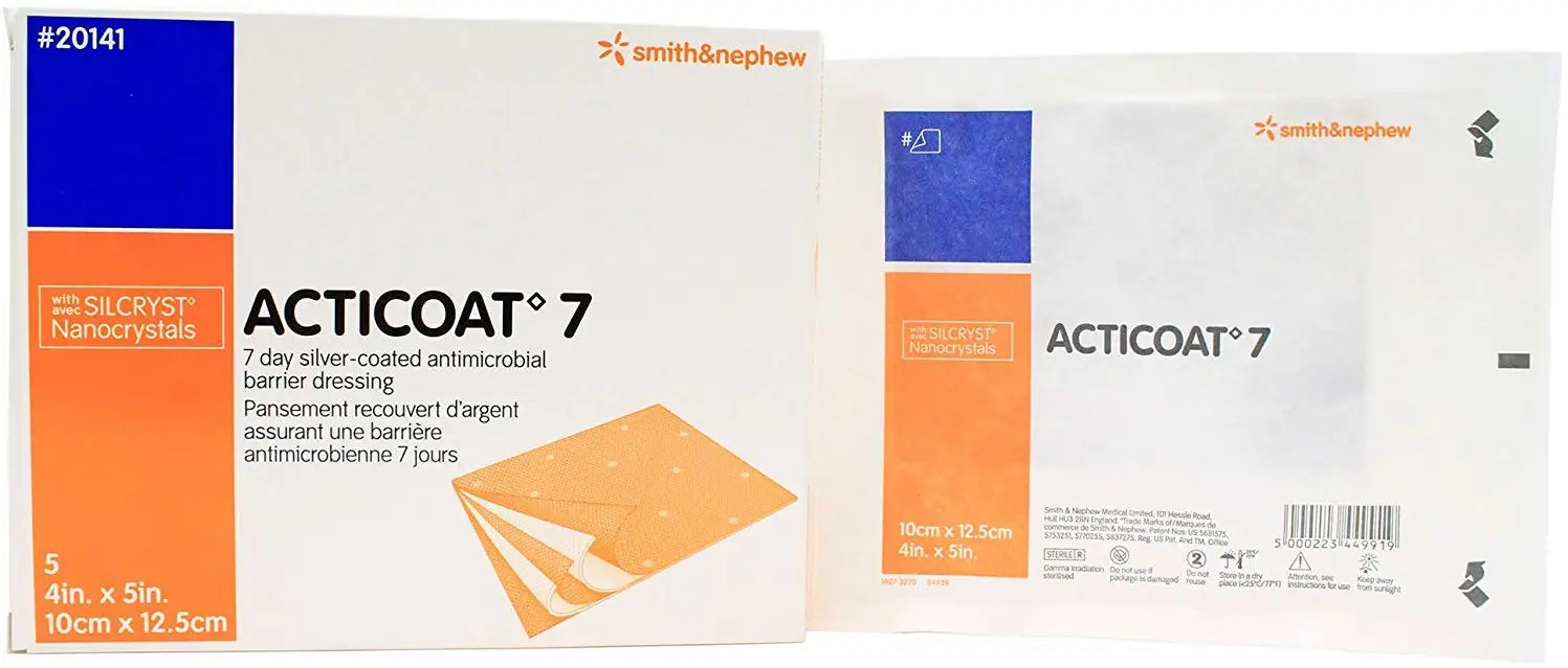 Smith and Nephew ACTICOAT 7 Day Antimicrobial Dressing 4x5in