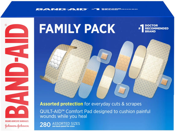 Band-Aid Brand Adhesive Bandages Variety Pack - Box of 280