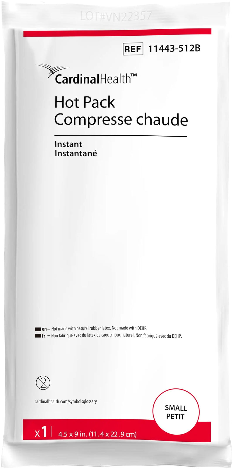 Cardinal Health Instant Hot Pack - Small, Medium, Large Sizes