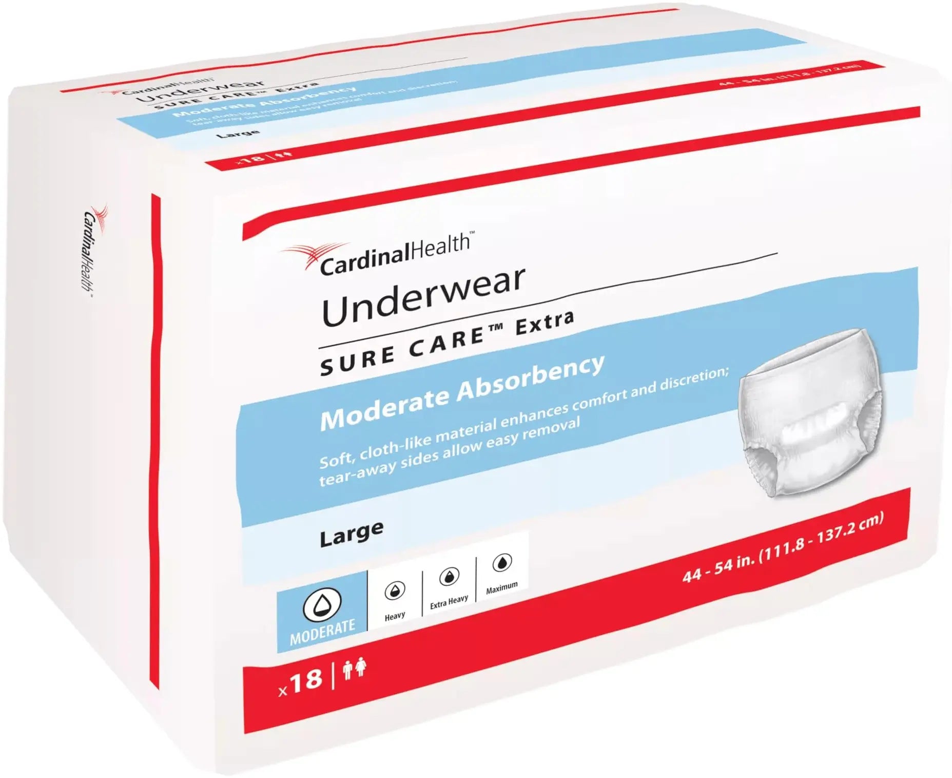 Cardinal Health Sure Care Extra Protective Underwear Large (44-54 in)