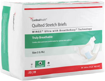 Cardinal Health WINGS Quilted Stretch Briefs