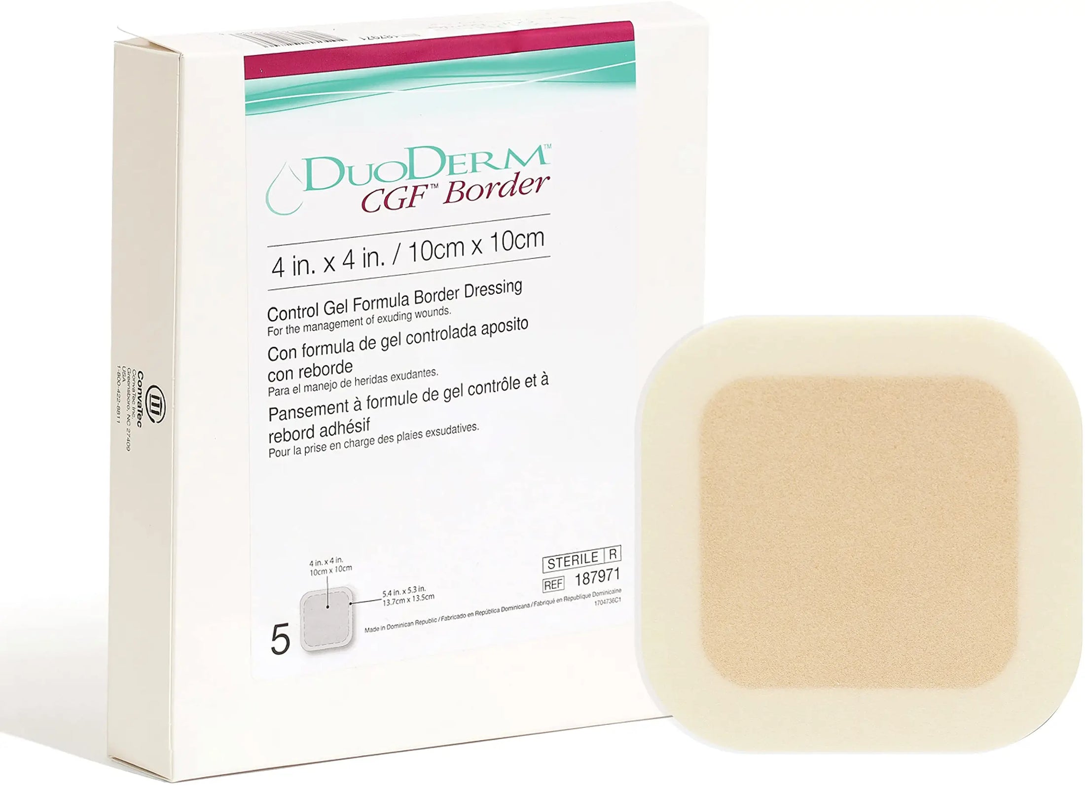 Convatec CGF Adhesive Border Hydrocolloid Dressing