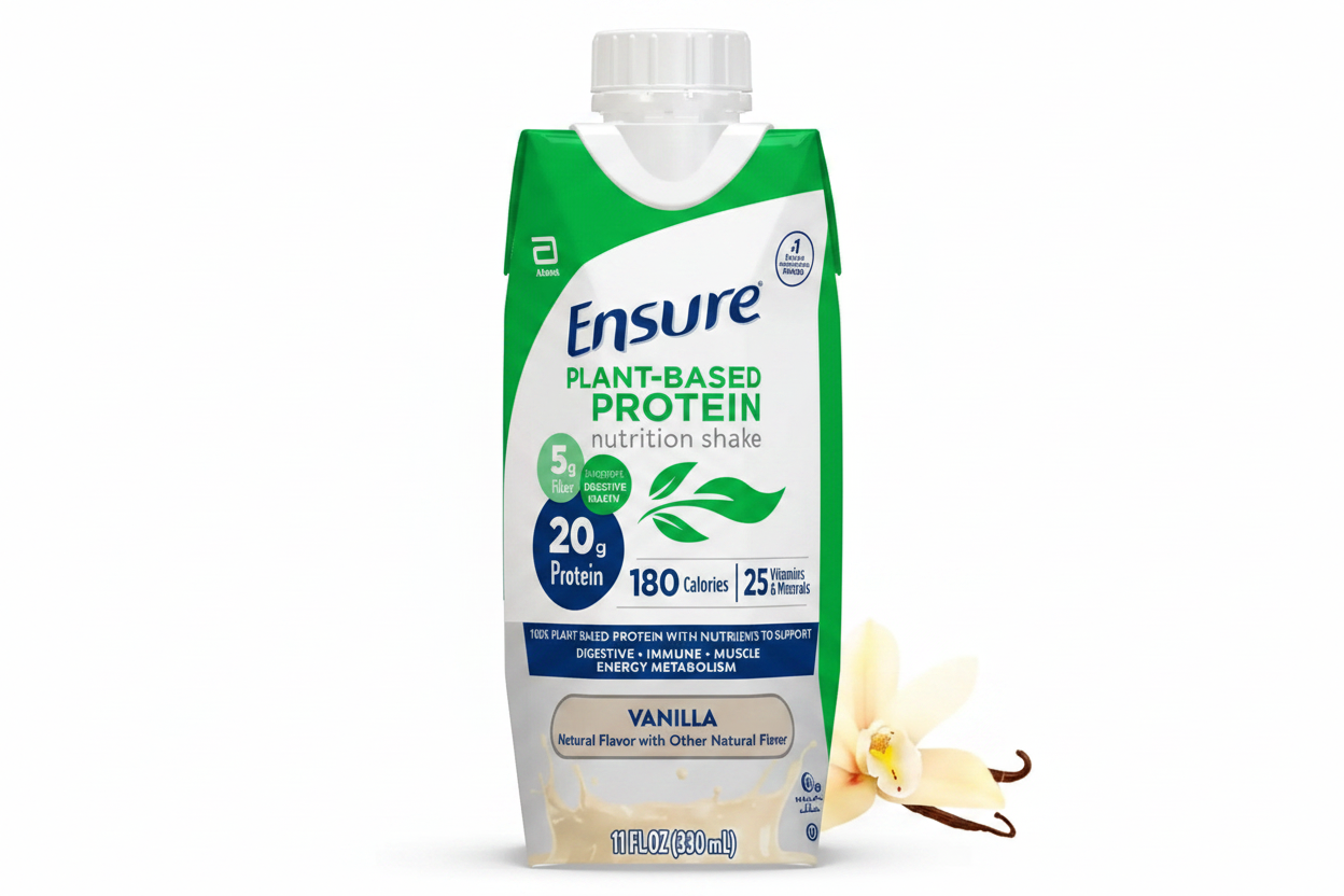 Ensure Plant-Based Protein Nutrition Shake, 11 oz Carton, Vanilla