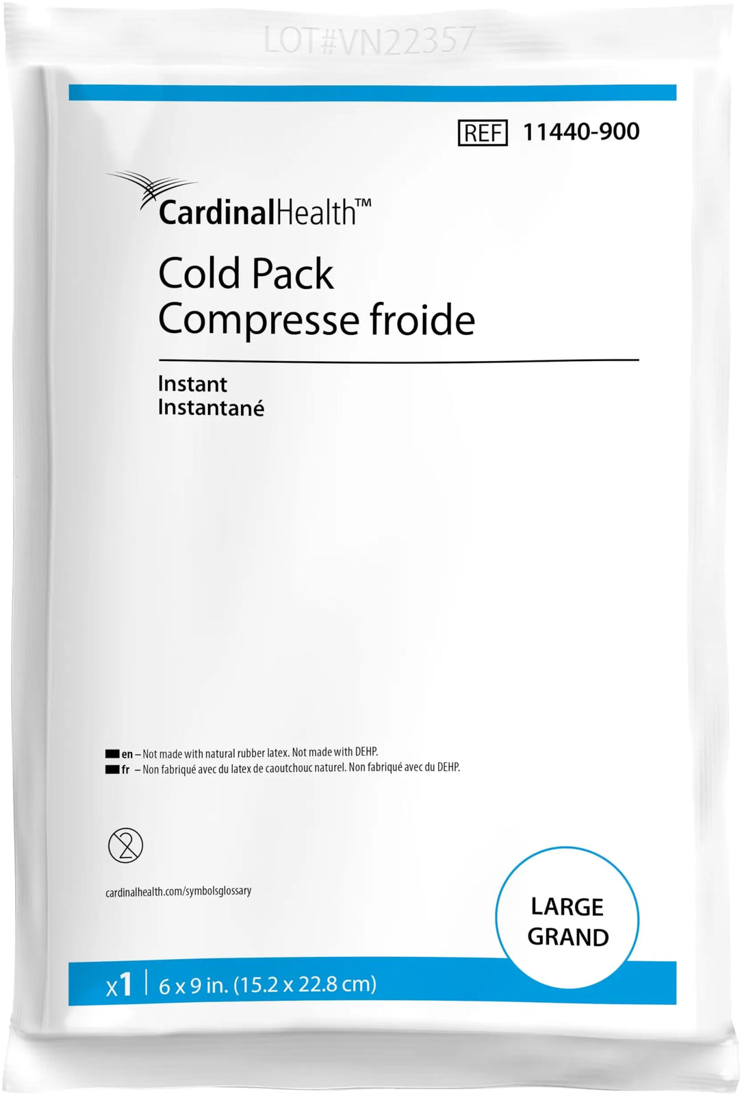 Cardinal Health Instant Cold Pack 6x9 Inch