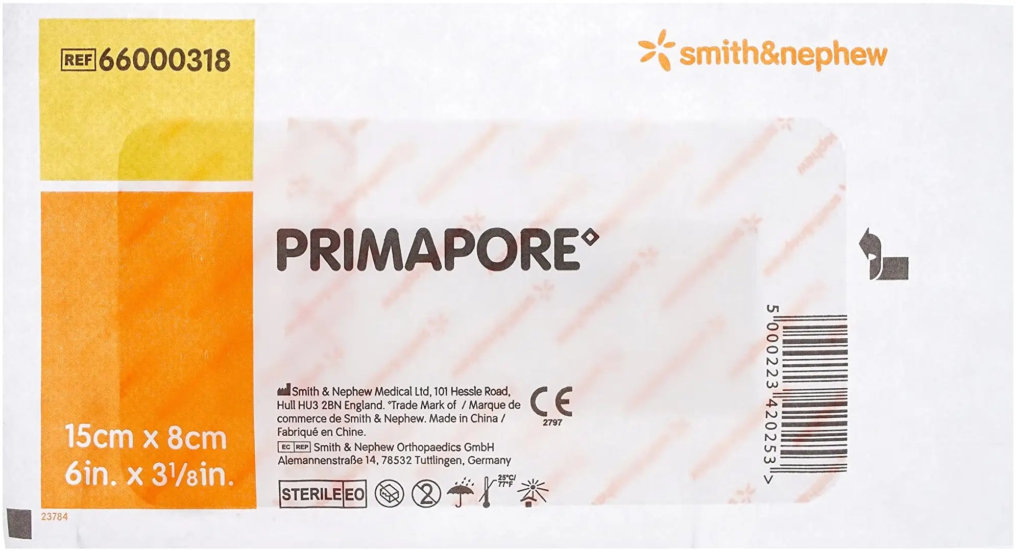 Smith & Nephew PRIMAPORE Adhesive Non-Woven Wound Dressings