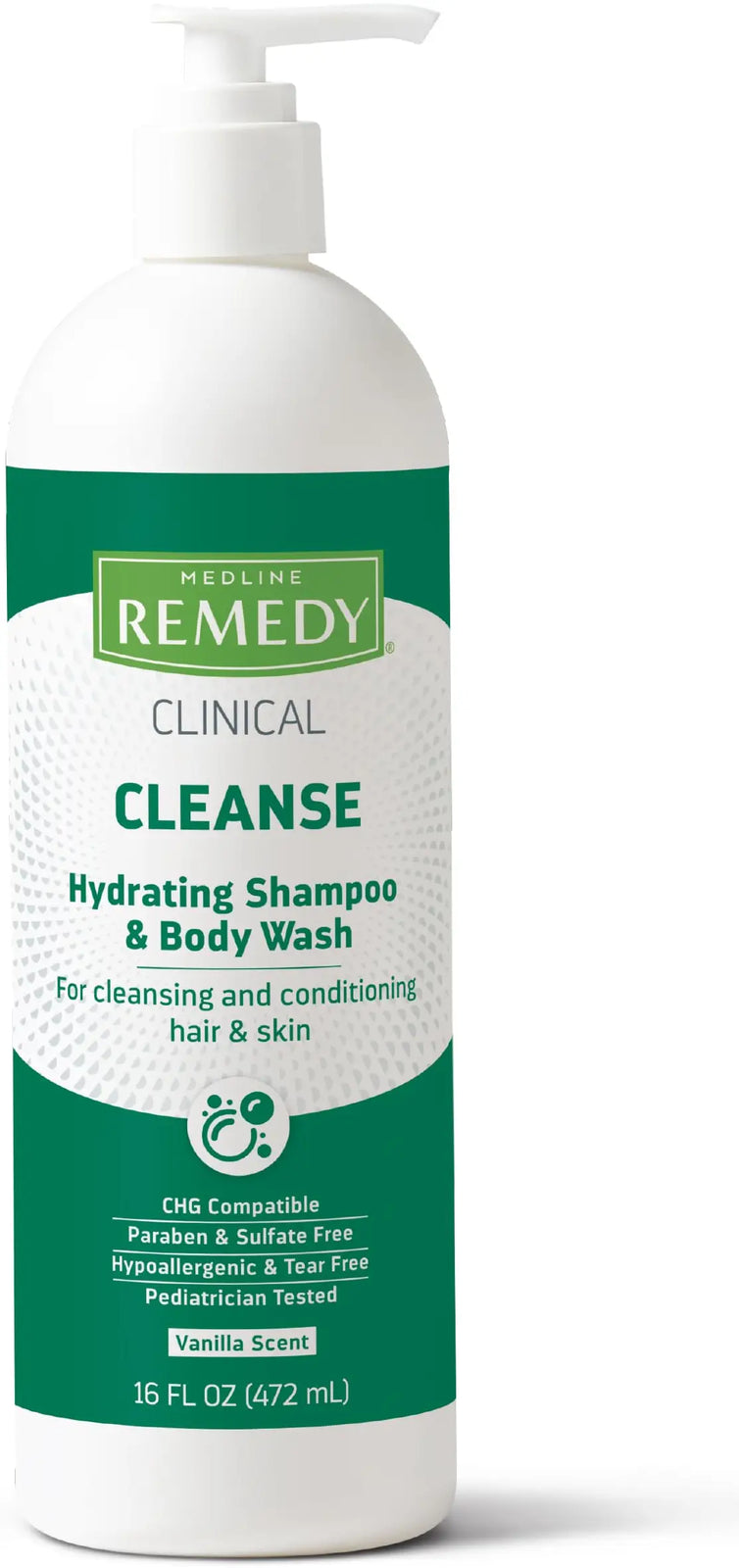 Medline Clinical Hydrating Shampoo and Body Wash 16 oz