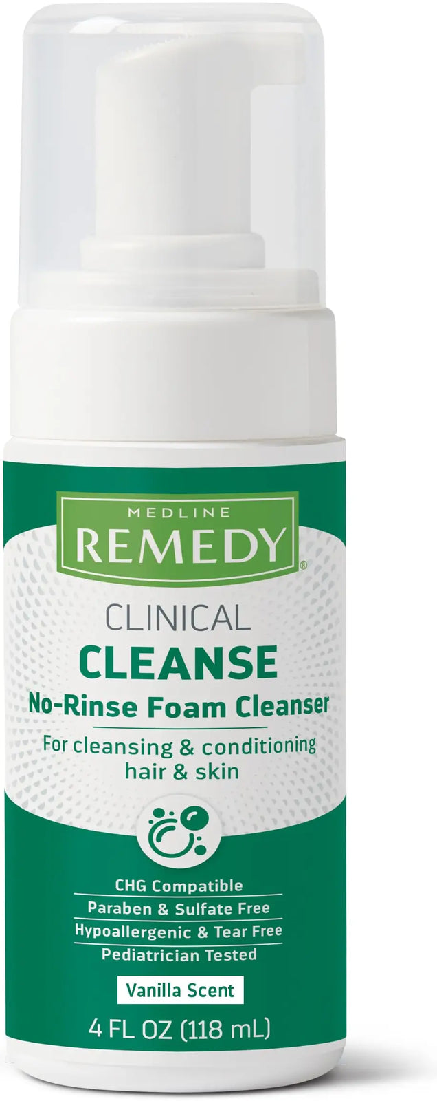 Medline Clinical No-Rinse Foam Cleanser 4 oz