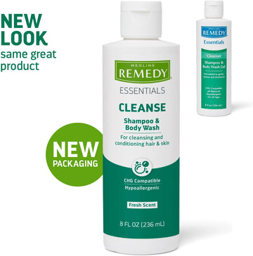 Medline Essentials Shampoo and Body Wash 8 oz