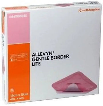 Smith and Nephew ALLEVYN Gentle Border Lite Silicone Gel Adhesive Hydrocellular Foam Dressing