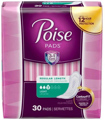 Kimberly-Clark Poise Pads Light Absorbency 9.33 in