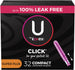 U by Kotex Click Compact Tampons Super Plus 32 Count