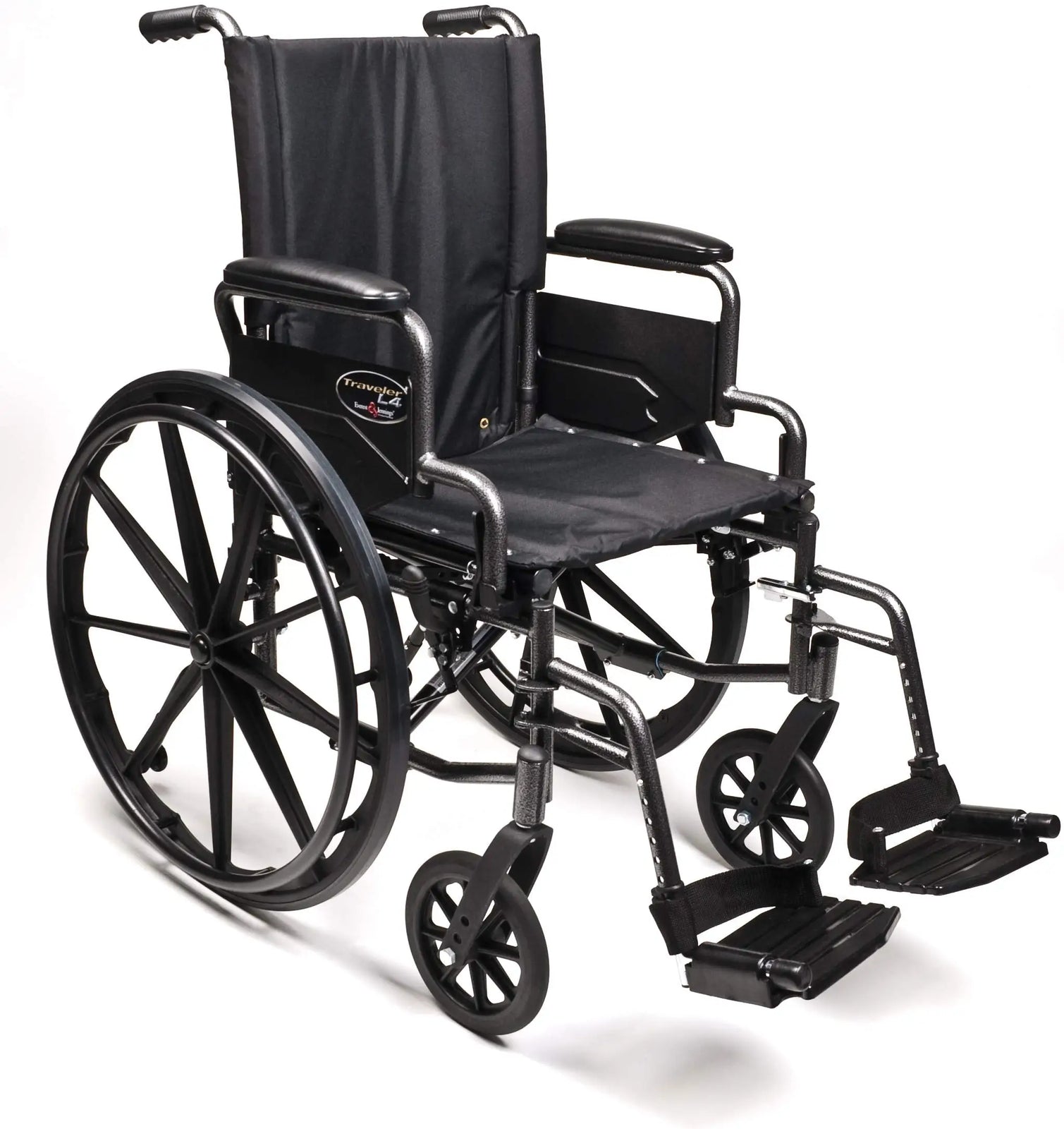 Traveler L4 Folding Wheelchair with Swingaway Footrest, 18" x 16" Seat