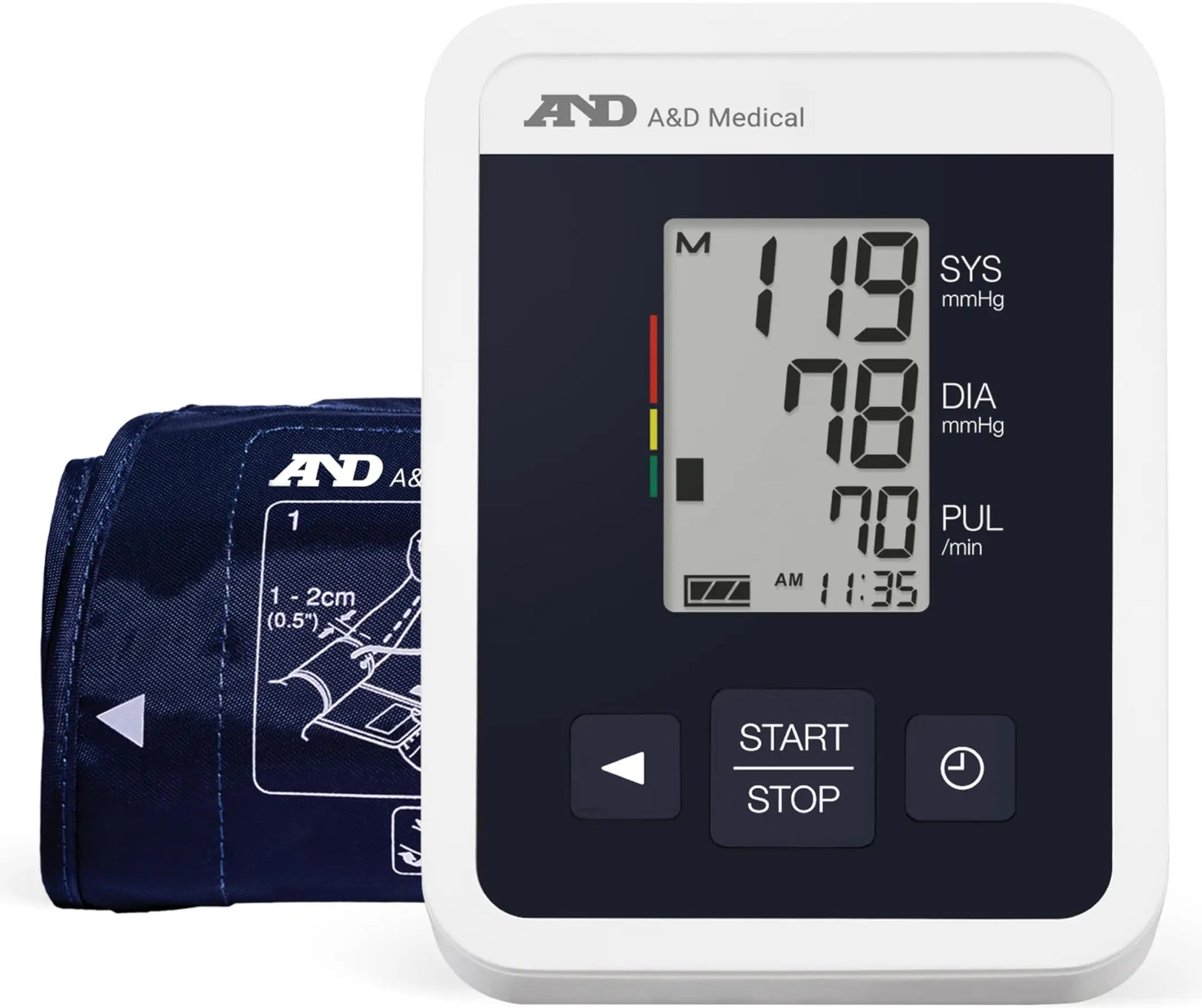 A&D Medical One Touch Wide Range Cuff Blood Pressure Monitor
