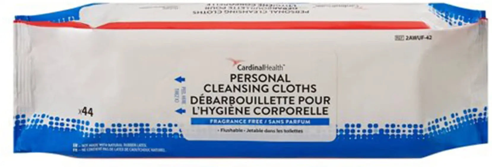 Cardinal Health Personal Cleansing Cloth Flushable