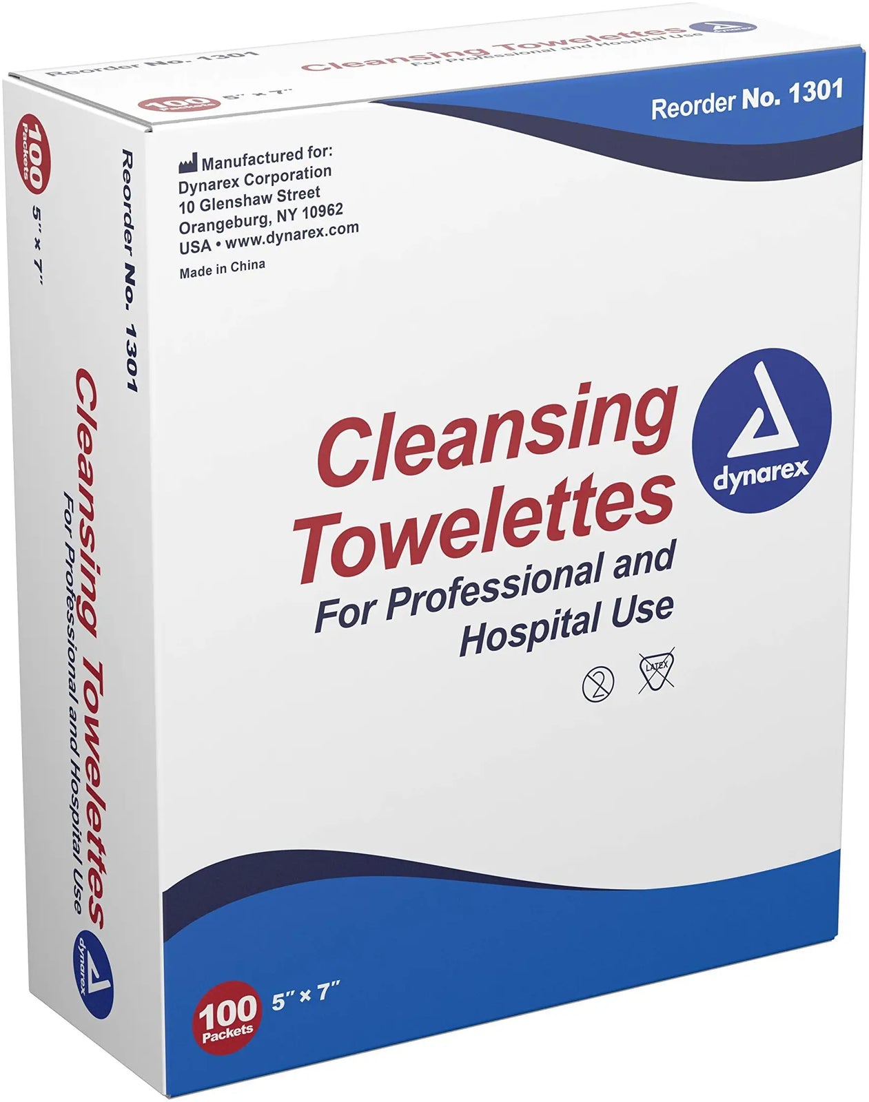 Dynarex Cleansing Towelette 5" x 7"