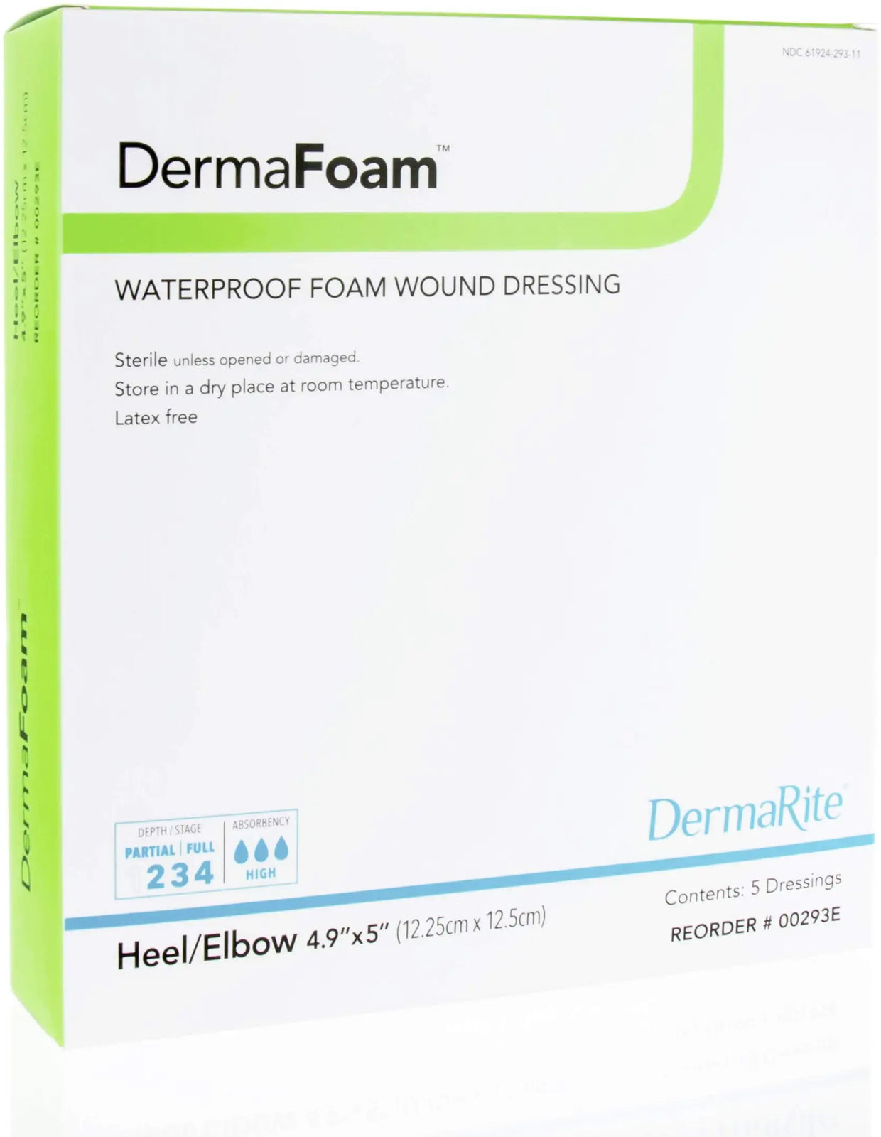 DermaRite Waterproof Wound Dressing - Heel/Elbow
