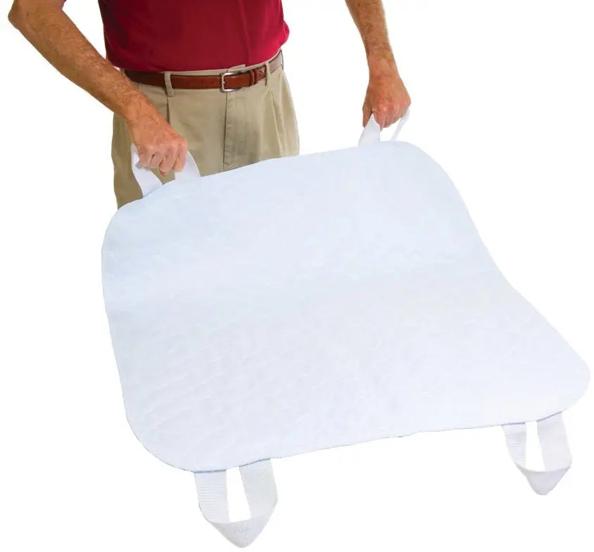 Essential Medical Supply Quick-Sorb Reusable Underpad with Straps, 34" x 35"