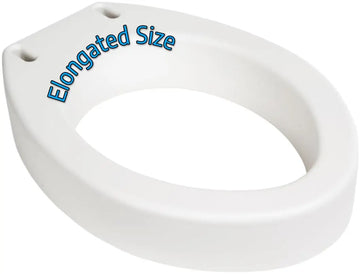 Essential Medical Supply Elongated Toilet Seat Riser