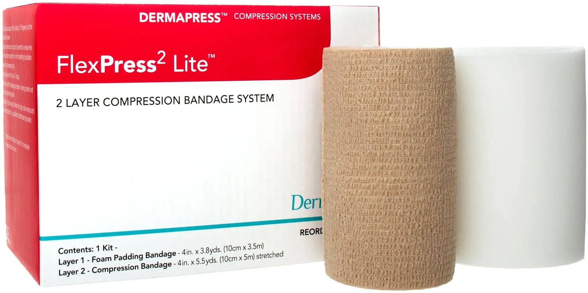 DermaRite 2 Lite Two Layer Compression System 4 Inch