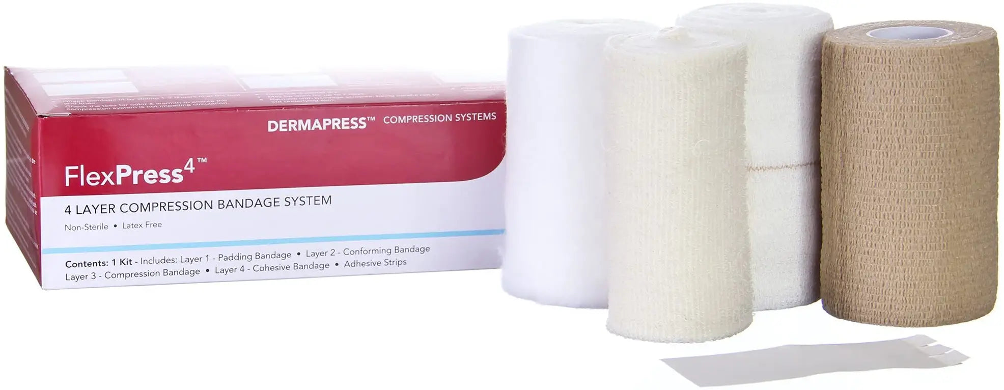 DermaRite FlexPress 4 Four Layer Compression Bandage System