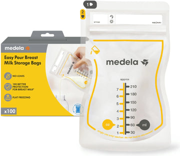 Medela Easy Pour Breast Milk Storage Bags - Box of 100