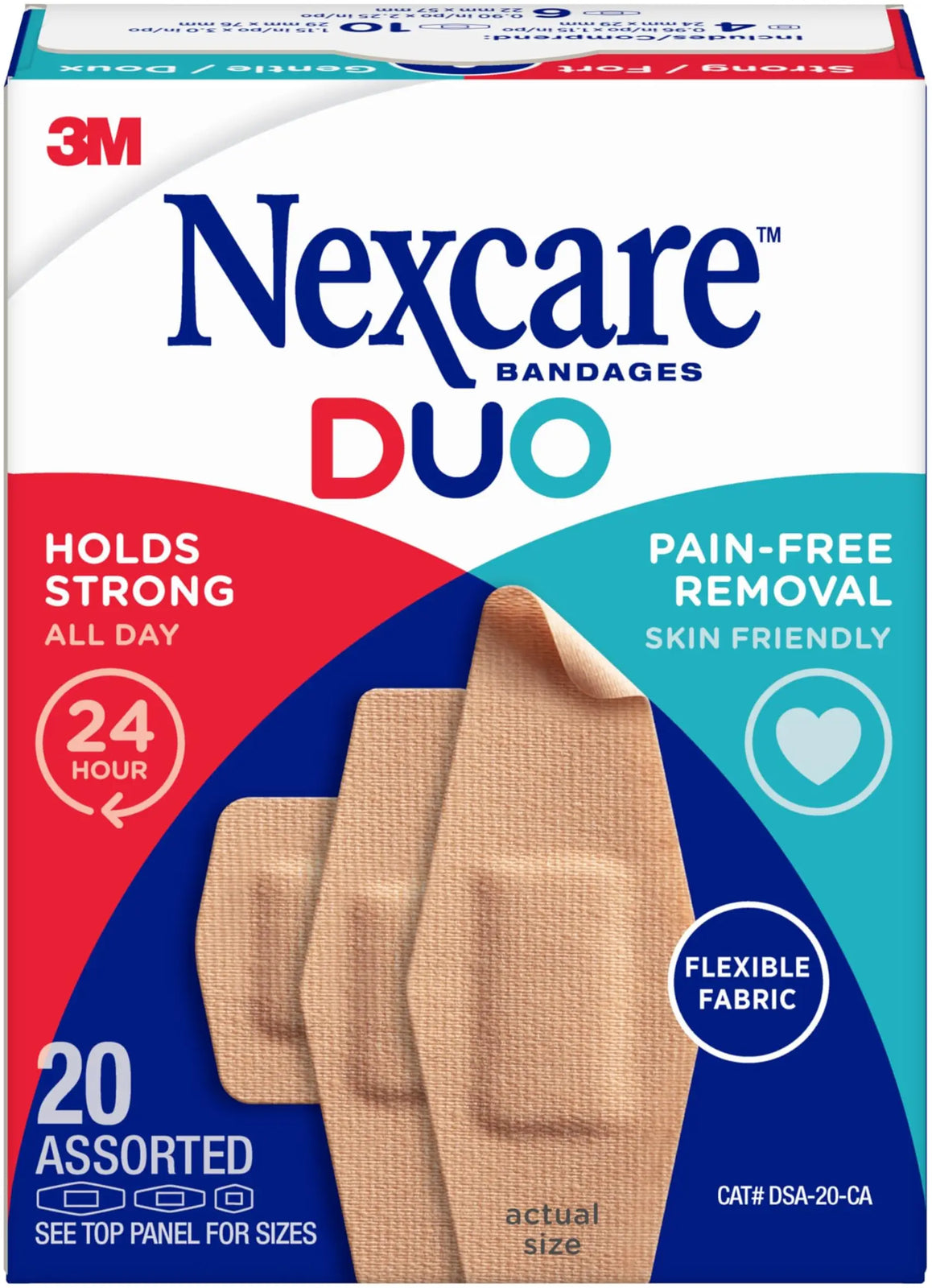 3M Nexcare DUO Bandages - Assorted Sizes