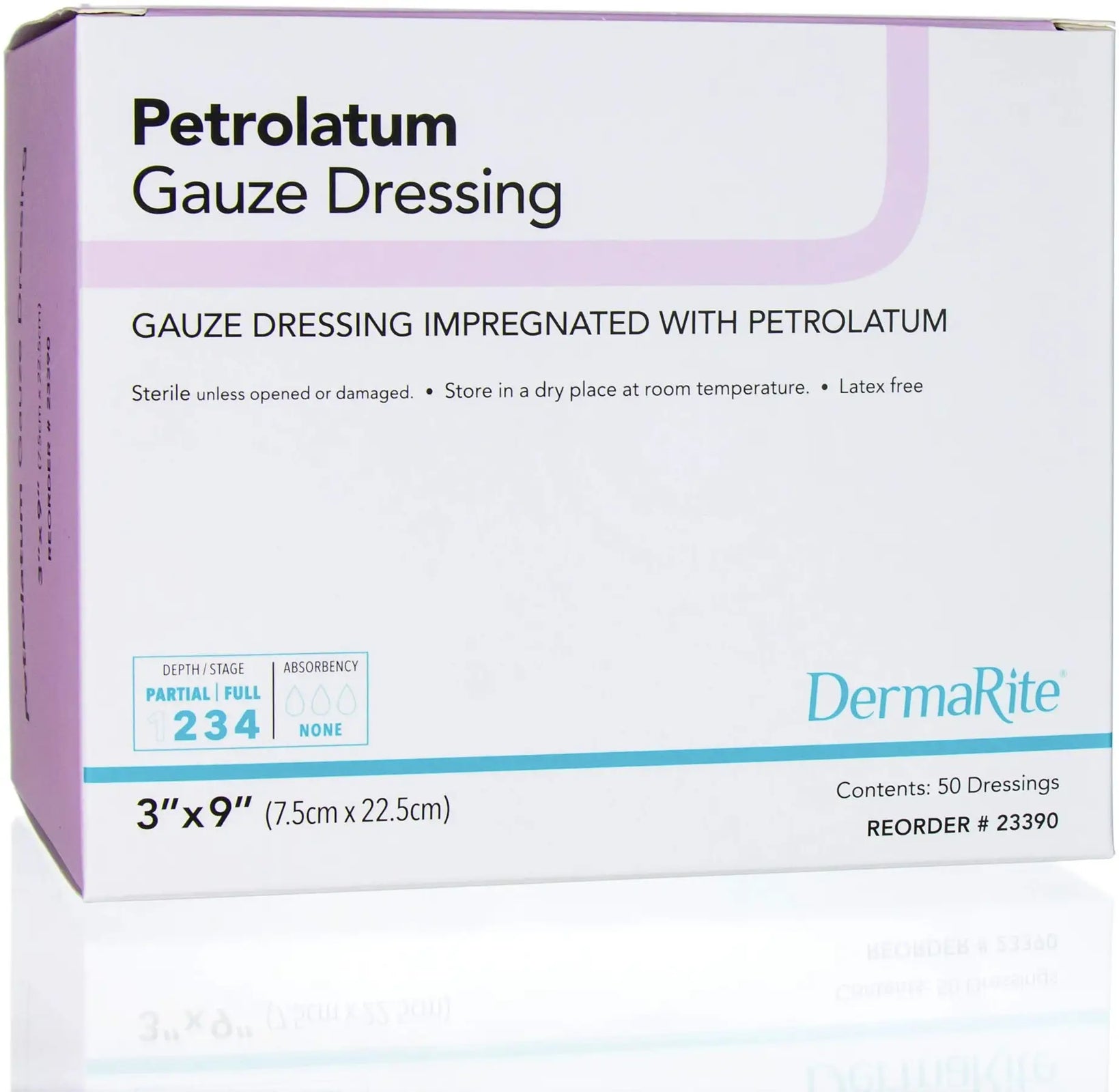 DermaRite Petrolatum Gauze Dressing 1" x 8"