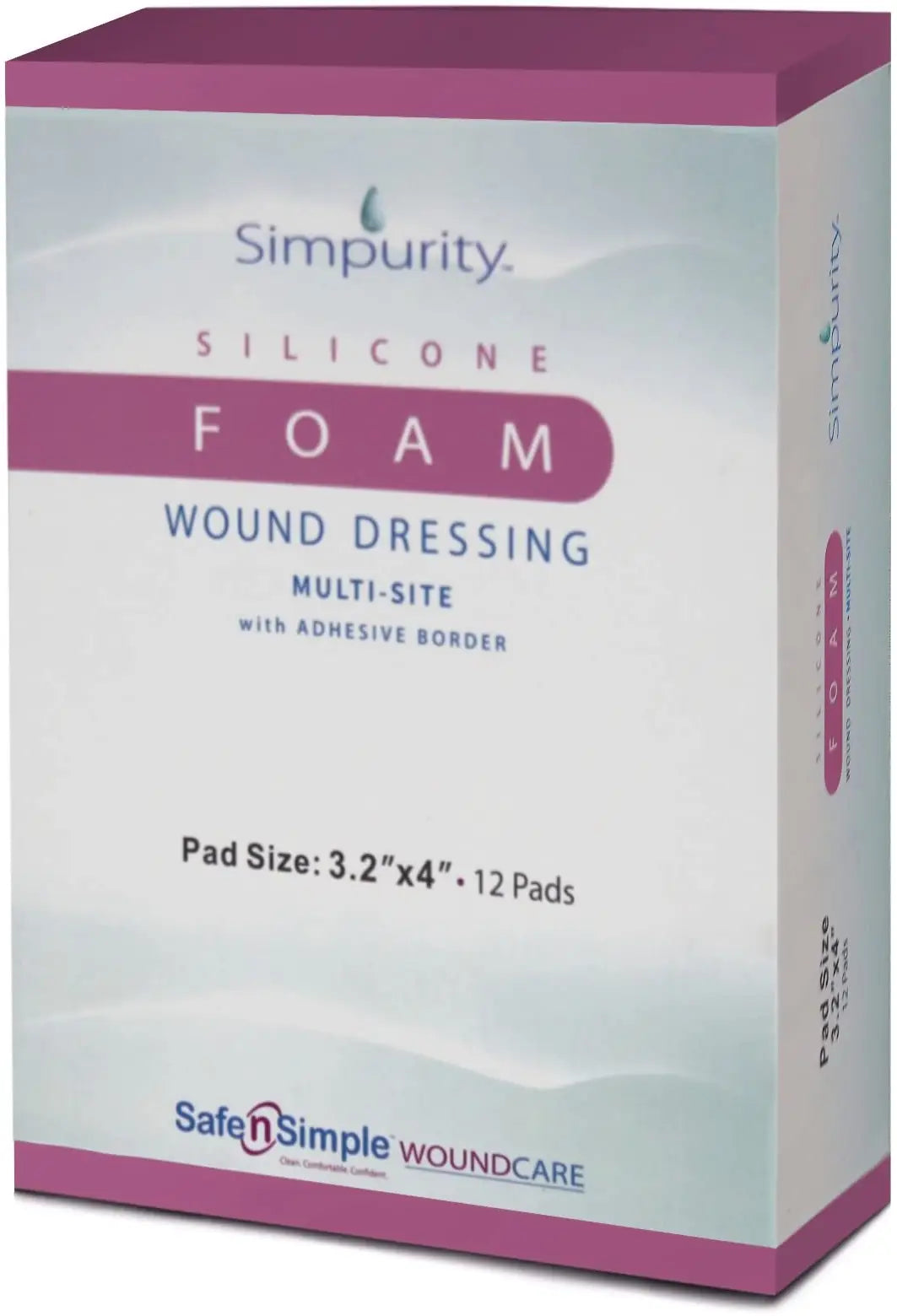 Safe N Simple Simpurity Multi Site Shape Silicone Foam Dressing