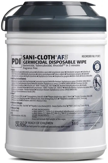 PDI AF3 Germicidal Disposable Wipes