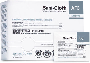 PDI Sani-Cloth AF3 Disinfectant Wipes - 5x8 inch