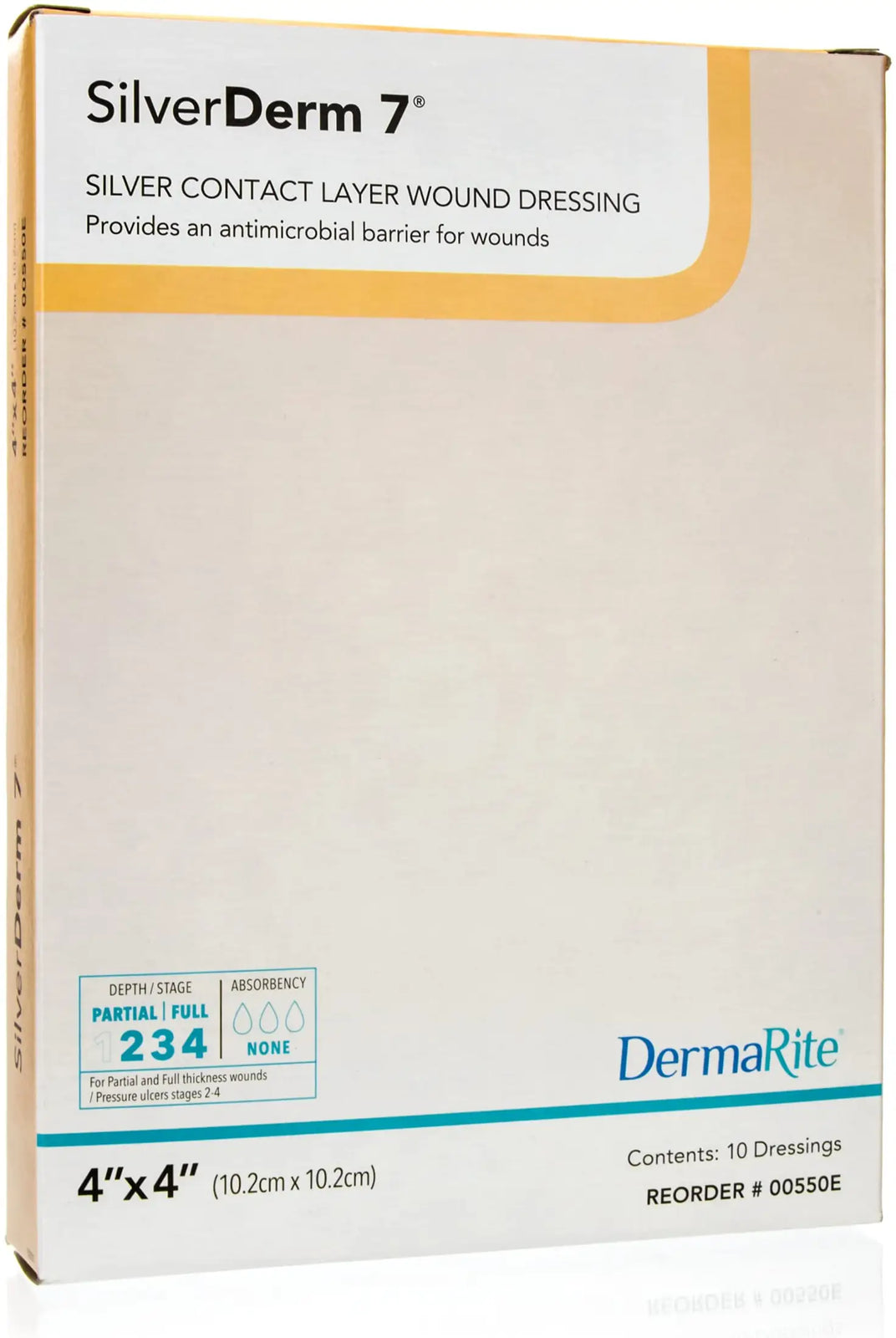 DermaRite Silver Contact Layer Dressing 4x4 inch